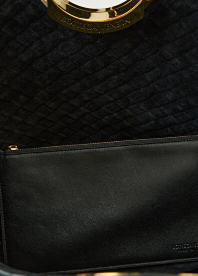 Bottega Veneta Picnic Siyah Kadın Deri Çanta - 5