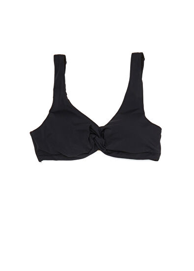 Beymen Club Siyah Düğüm Büzgülü Üçgen Bikini Üstü - 7