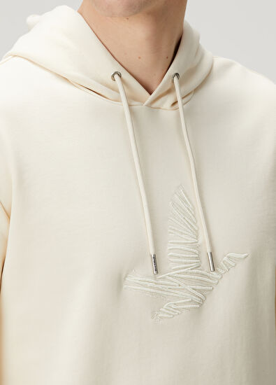Beymen Club Ekru Kapüşonlu Sweatshirt - 5