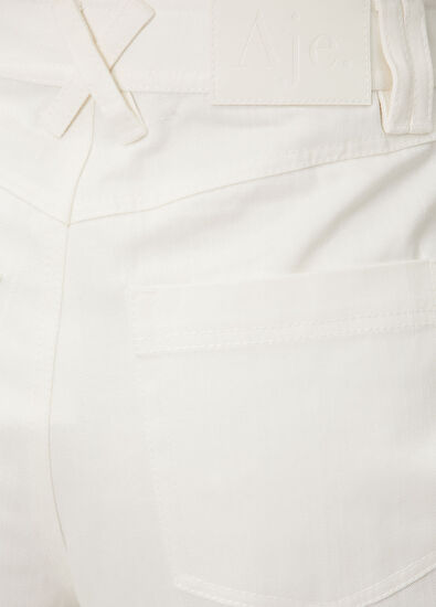 AJE Halo White Embroidered Trousers - 5
