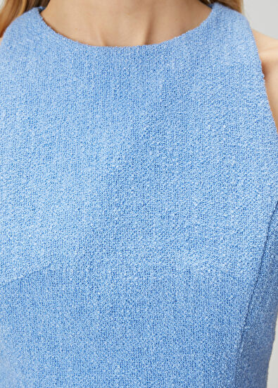 Beymen Club Blue Mini Tweed Dress - 6