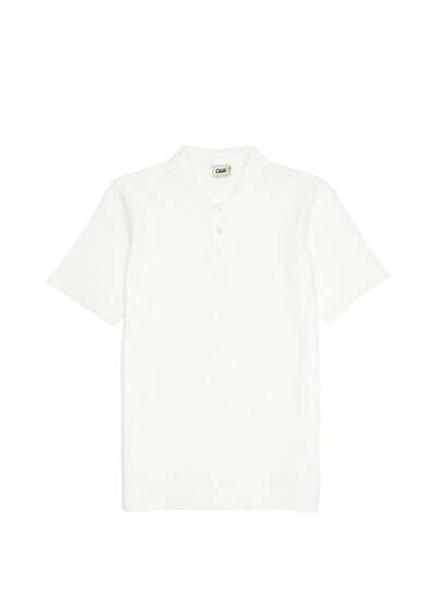 Beymen Club White Polo Neck Brass Textured Knitwear - 7