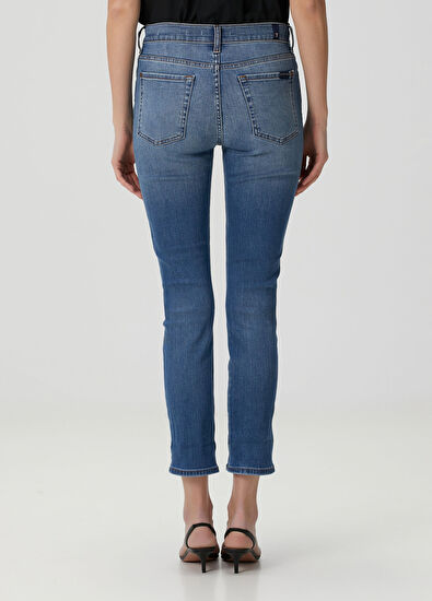 7 For All Mankind Relaxed Skinny Mavi Jean Pantolon - 4