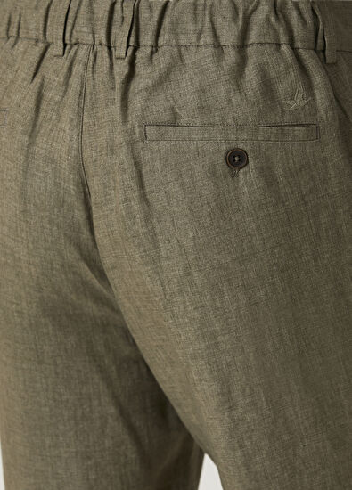 Beymen Club Open Khaki Linen Trousers - 5
