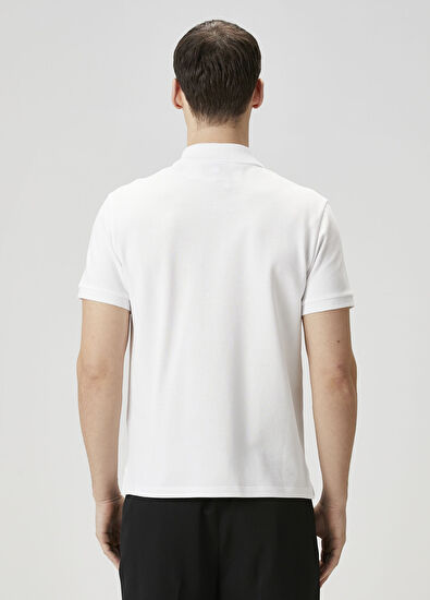 Ami Paris White Organic Cotton Polo T-Shirt - 4
