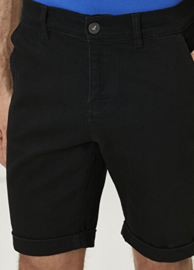 Beymen Club Black Denim Shorts - 4