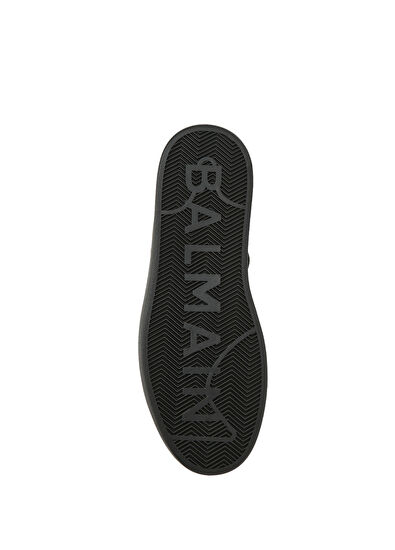 Balmain B-Court Siyah Beyaz Erkek Deri Sneaker - 5