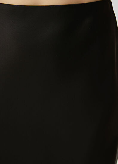 Beymen Club Siyah Maksi Evaze Saten Etek - 6