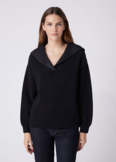 Beymen Club Navy Blue Hotfix Sweater - 5