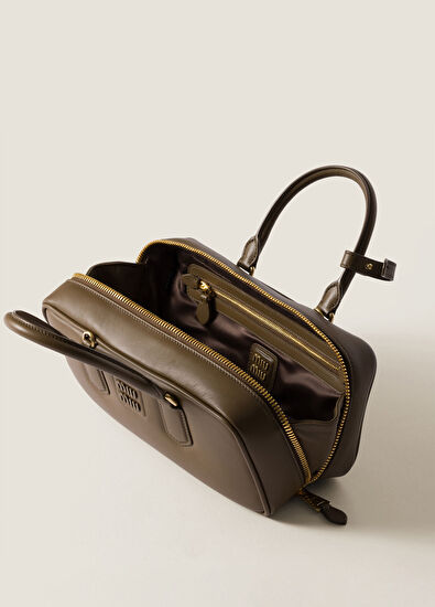 Miu Miu Arcadie Yeşil Deri Kadın El Çantası - 4