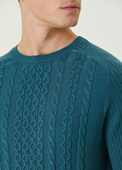 Beymen Club Oil Fine Knit Textured Sweater - 6