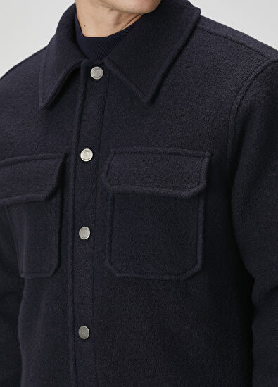 Beymen Club Lacivert Dış Gömlek - 6