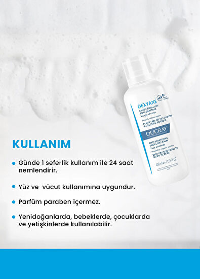 Ducray Dexyane Baume Anti-Dryness Moisturizing Balm 400 ml - 5