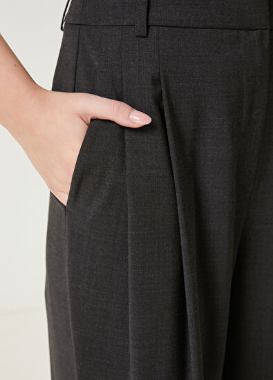 Beymen Club Antrasit Pileli Palazzo Pantolon - 5