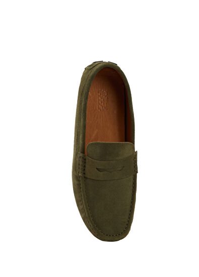 Beymen Club Haki Erkek Süet Loafer - 4
