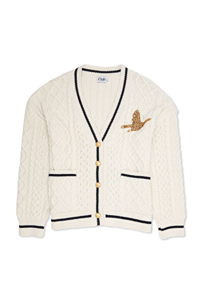Beymen Club Ecru Stone Bird Detailed Cardigan - 7