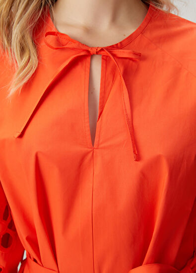 Beymen Club Red Embroidered Mini Dress - 6