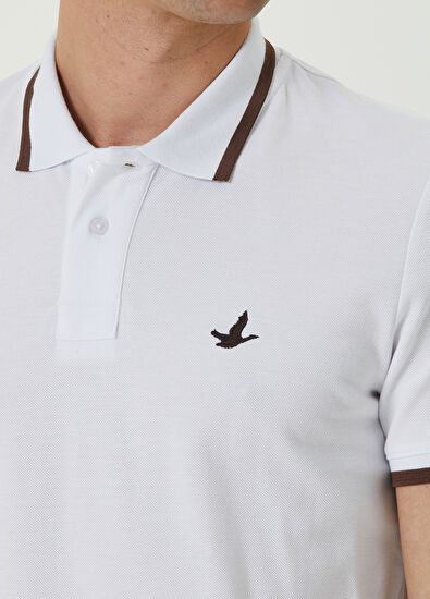 Beymen Club Comfort Fit Kahverengi Beyaz T-shirt - 5