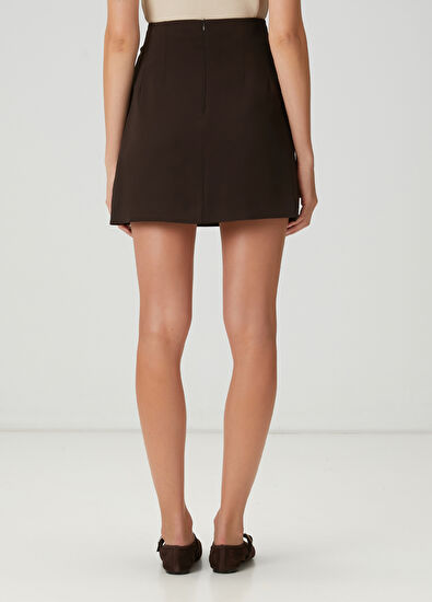 Beymen Club Kahverengi Mini Etek - 4