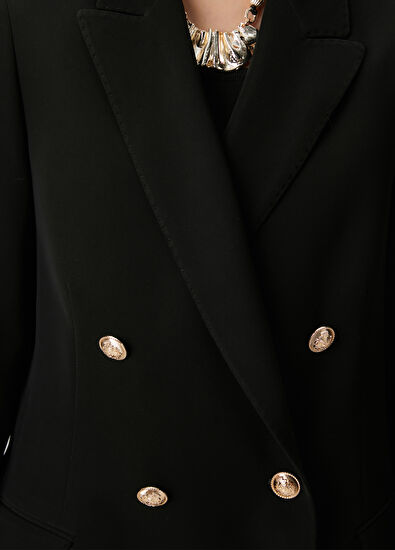Beymen Club Black Double-Breasted Blazer - 7