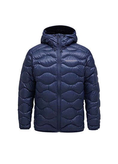 Peak Performance M Helium Navy Blue Zippered Hoodie - 5