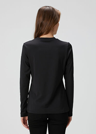 Goldbergh Siyah Logolu Uzun Kol T-shirt - 4