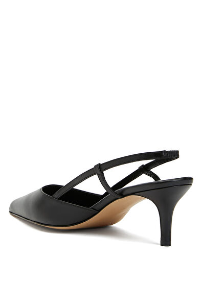 Beymen Club Kitten Siyah Deri Topuklu Ayakkabı - 3