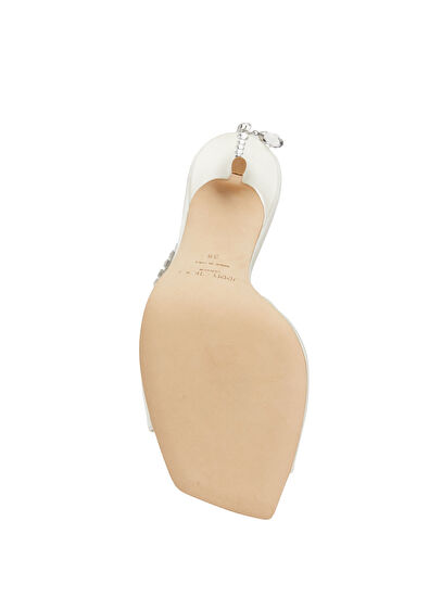 Saeda Beyaz Kadın Sandalet - Görsel 6