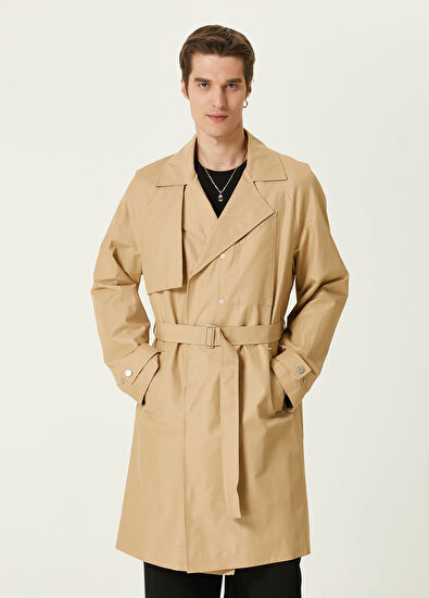 Academia Camel Metal Detaylı Pardösü - 5