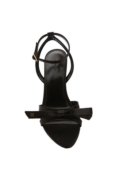 Balenciaga Nano Siyah Fiyonk Detaylı Kadın Sandalet - 4