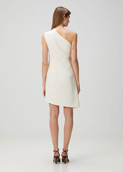 Academia Beyaz Mini Elbise - 5