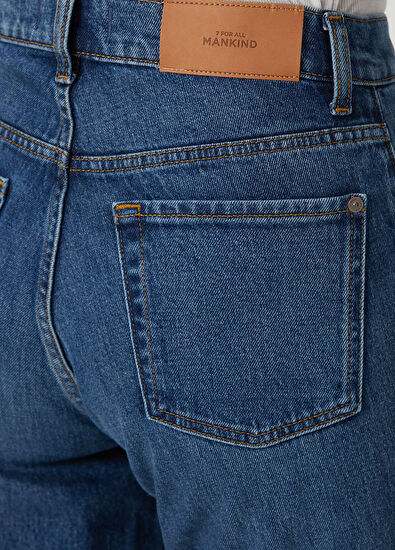 7 For All Mankind Logan Stovepipe Mavi Jean Pantolon - 5