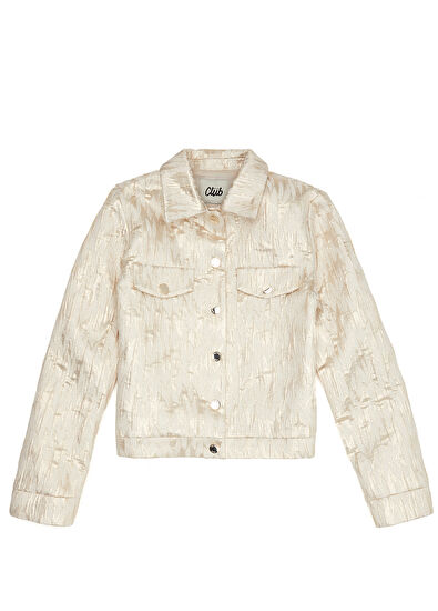 Beymen Club Ekru Gold Sim Jakarlı Trucker Ceket - 7