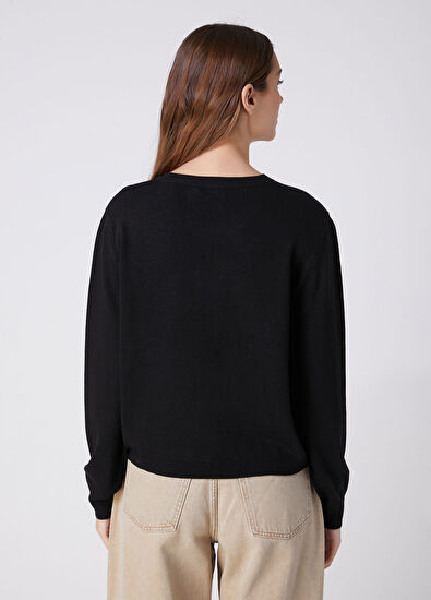 Beymen Club Black Dog Jacquard Sweater - 5