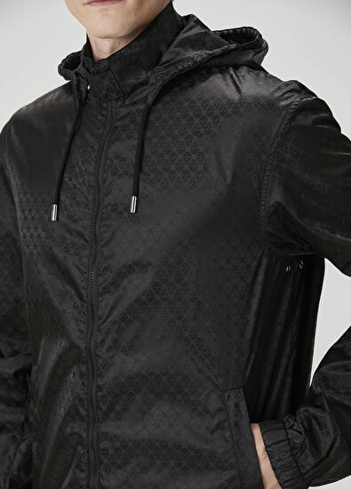 Alexander McQueen Black Patterned Raincoat - 5