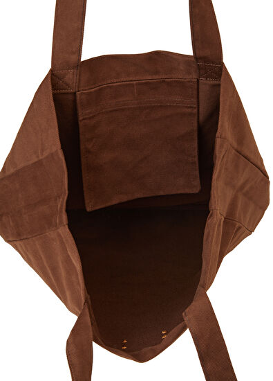 Beymen Club Brown Logo Patched Women's Bag - 5