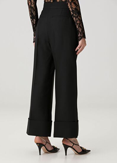 VGold Siyah Yün Pantolon - Görsel 6