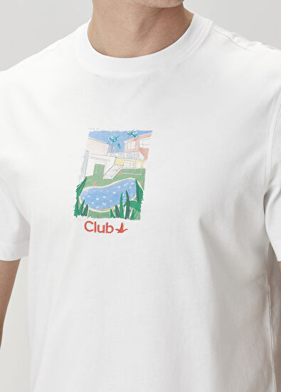 Beymen Club Beyaz Baskılı T-shirt - 6