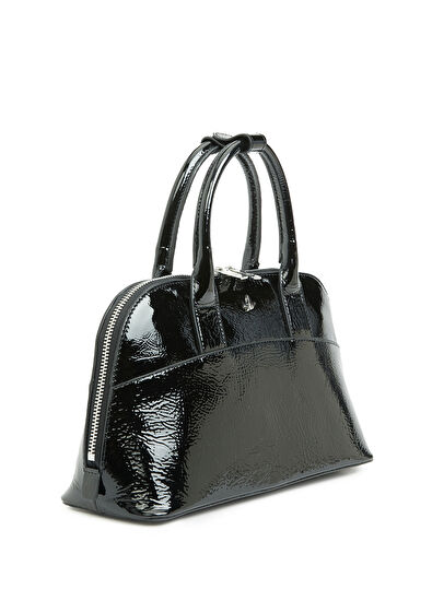 Beymen Club Small Siyah Kadın Rugan El Çantası - 3