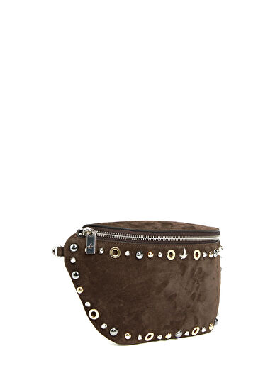 Beymen Club Kahverengi Troklu Kadın Deri Bel Çantası - 3