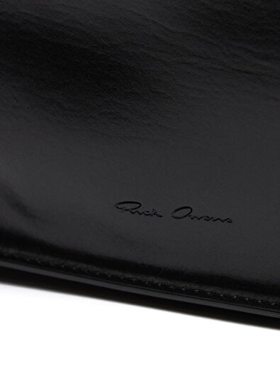 Rick Owens Black Leather Shaving Bag - 3