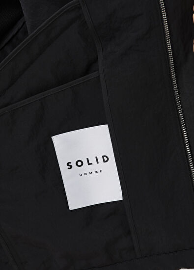 Solid Homme Black Coat - 7