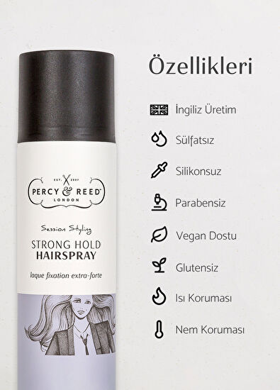Percy & Reed Session Styling Güçlü Tutuşlu Saç Spreyi 250 ml - 3