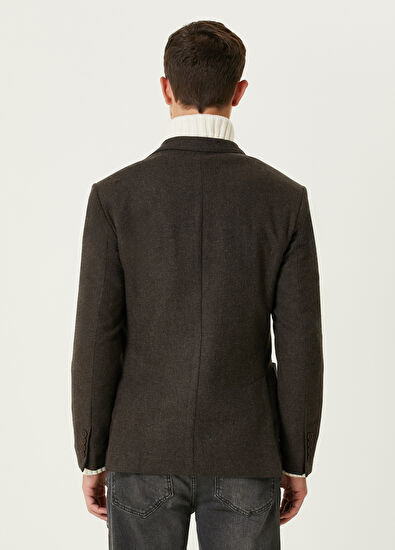 Beymen Club Brown Wool Cachet Jacket - 5
