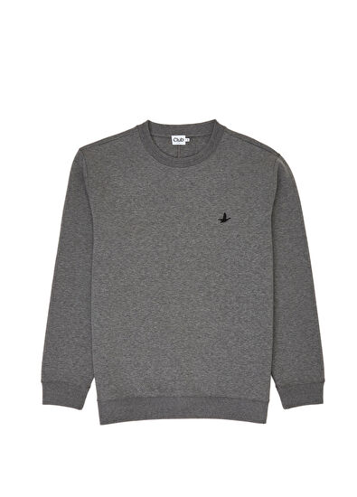 Beymen Club Antrasit Melanj Oversized Sweatshirt - 5