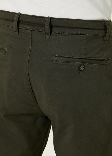 Beymen Club Koyu Haki Beli Bağcıklı Örme Şort - 5