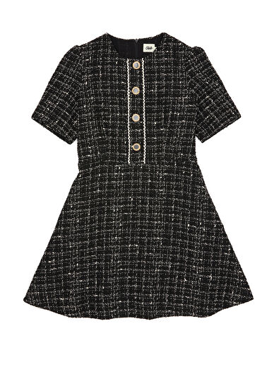 Beymen Club Black Mini Tweed Dress - 7