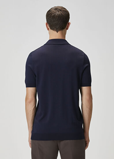 Beymen Club Lacivert Polo Yaka Kısa Kollu Triko - 4