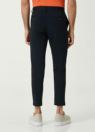 Beymen Club Lacivert Kordonlu Düz Paça Örme Pantolon - 3