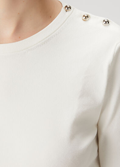 Beymen Club Ecru Basic Sweater - 5